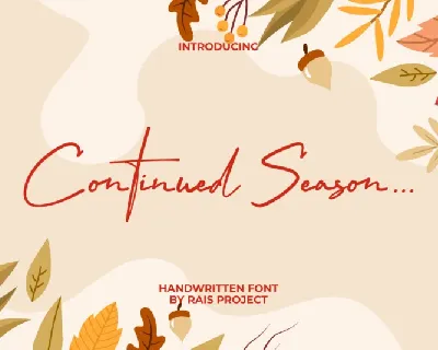 Continued Season font