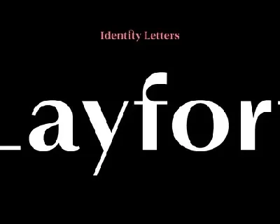 Layfort Family font