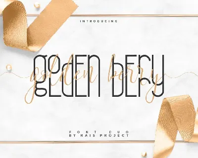 Golden Berry font