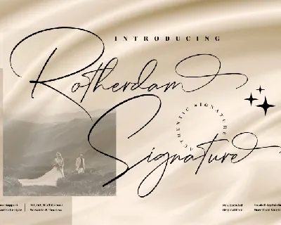 Rotherdam Signature font