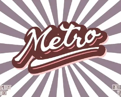 Metro Script font