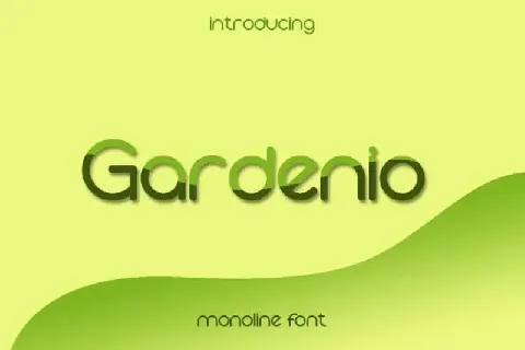 Gardenio Sans Serif font