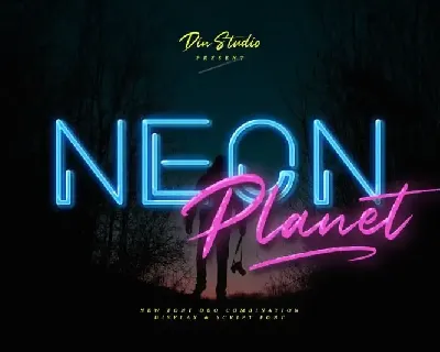 Neon Planet Display font
