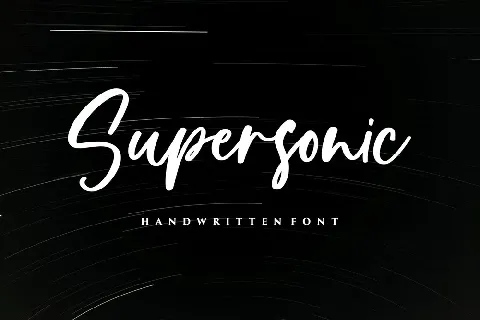 Supersonic font