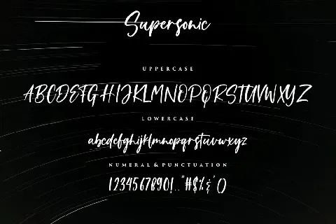Supersonic font