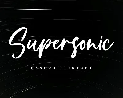 Supersonic font