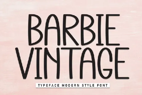 Barbie Vintage Display font