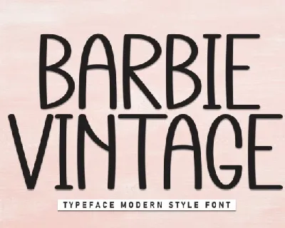 Barbie Vintage Display font