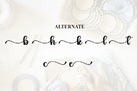 Handmade Calligraphy font