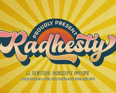 Radhesty font