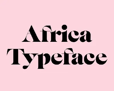 Africa Family font
