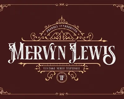 Mervyn Lewis font