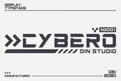 Cybero Display font