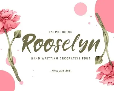 Rooselyn Brush font