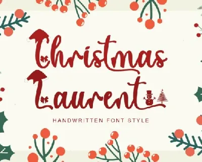 Christmas Laurent font