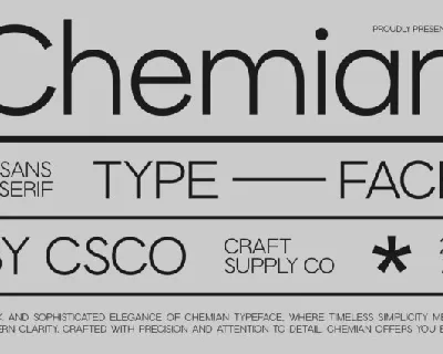 Chemian font