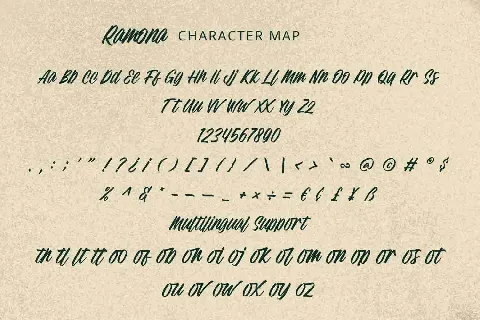 Ramona Script font