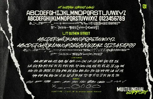 UT Guthen Street Demo font