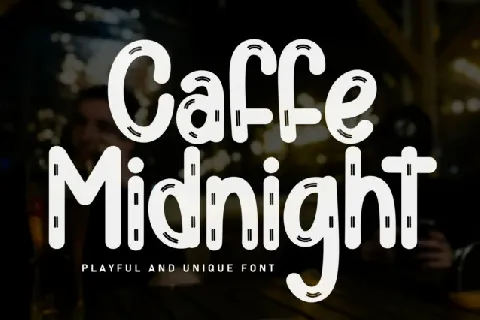 Caffe Midnight Display font