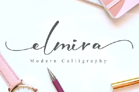 Elmira Calligraphy font