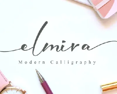 Elmira Calligraphy font