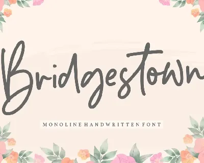 Bridgestown font