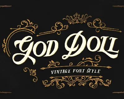 God Doll font