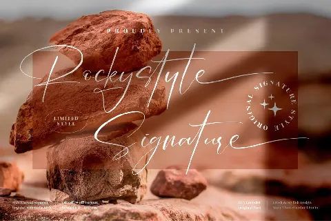 Rockystyle Signature font