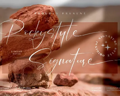 Rockystyle Signature font