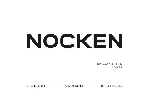 Nocken Family font