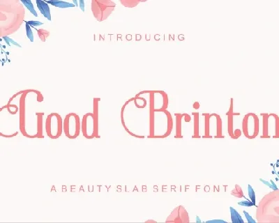 Good Brinton font