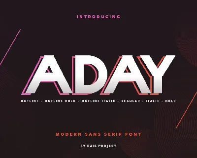 Aday font
