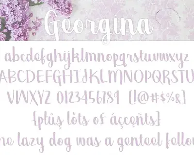 Georgina Script font