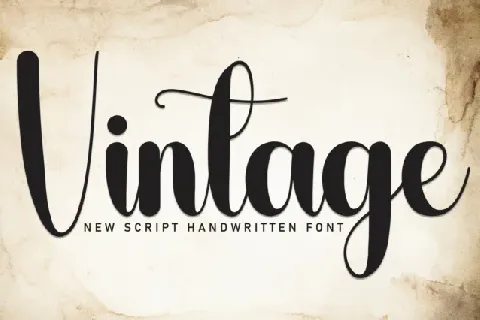Vintage Handwritten Typeface font