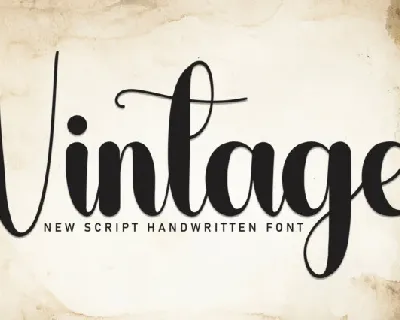 Vintage Handwritten Typeface font