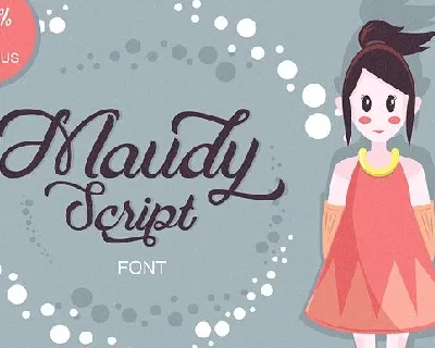 Maudy Script font