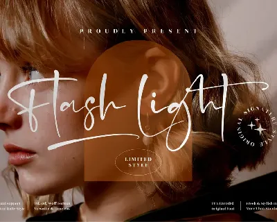 Flash Light font