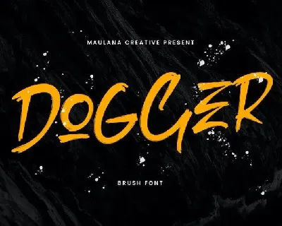 Dogger Brush font