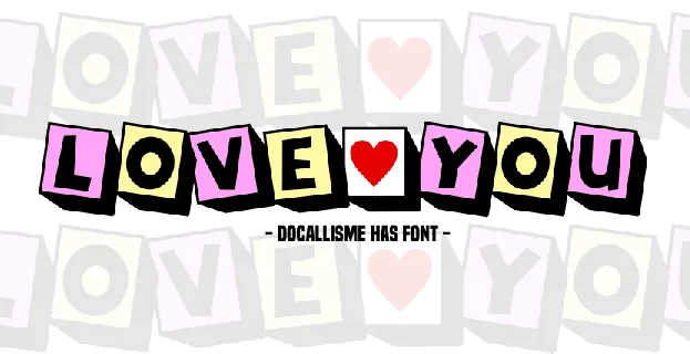 Love You font