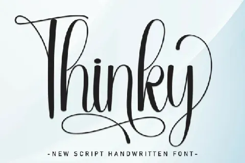 Thinky Script font