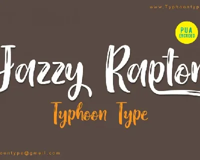 Jazzy Raptor font