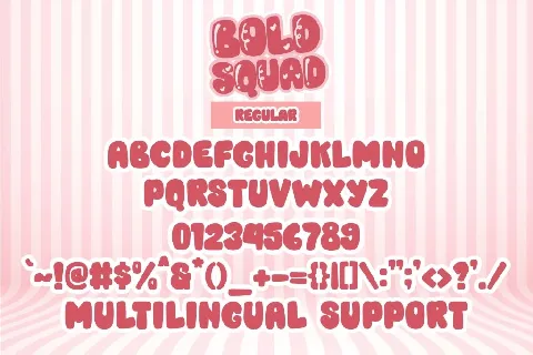 Bold Squad font