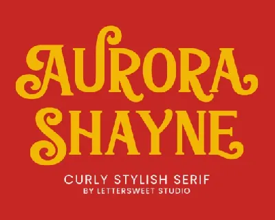 Aurora Shayne font