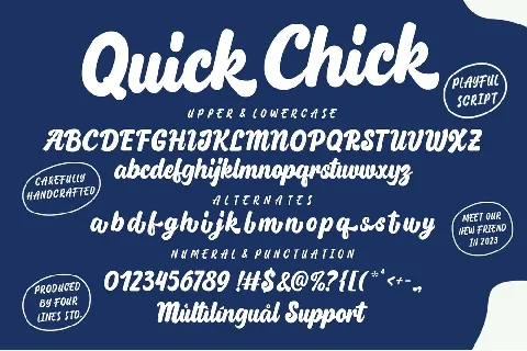 Quirk Chick font