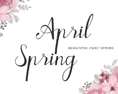 April Spring font