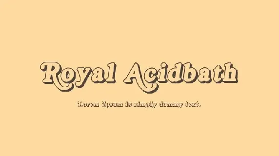 Royal Acidbath font