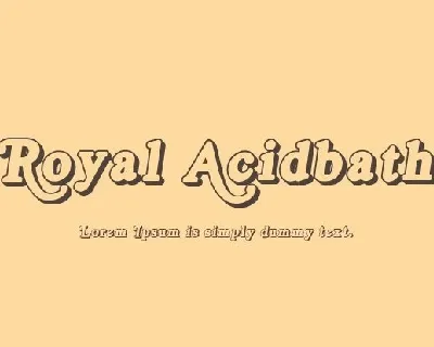 Royal Acidbath font