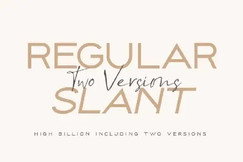 High Billion Sans Serif font