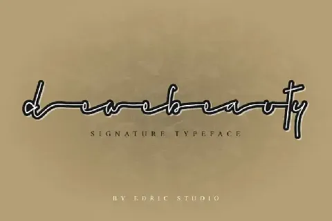 Dewebeauty Signature font