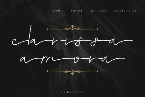 Dewebeauty Signature font